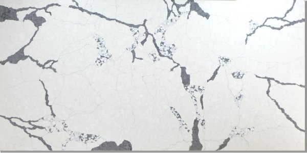 B2405 Bally quartz Calacatta Staturio Slab